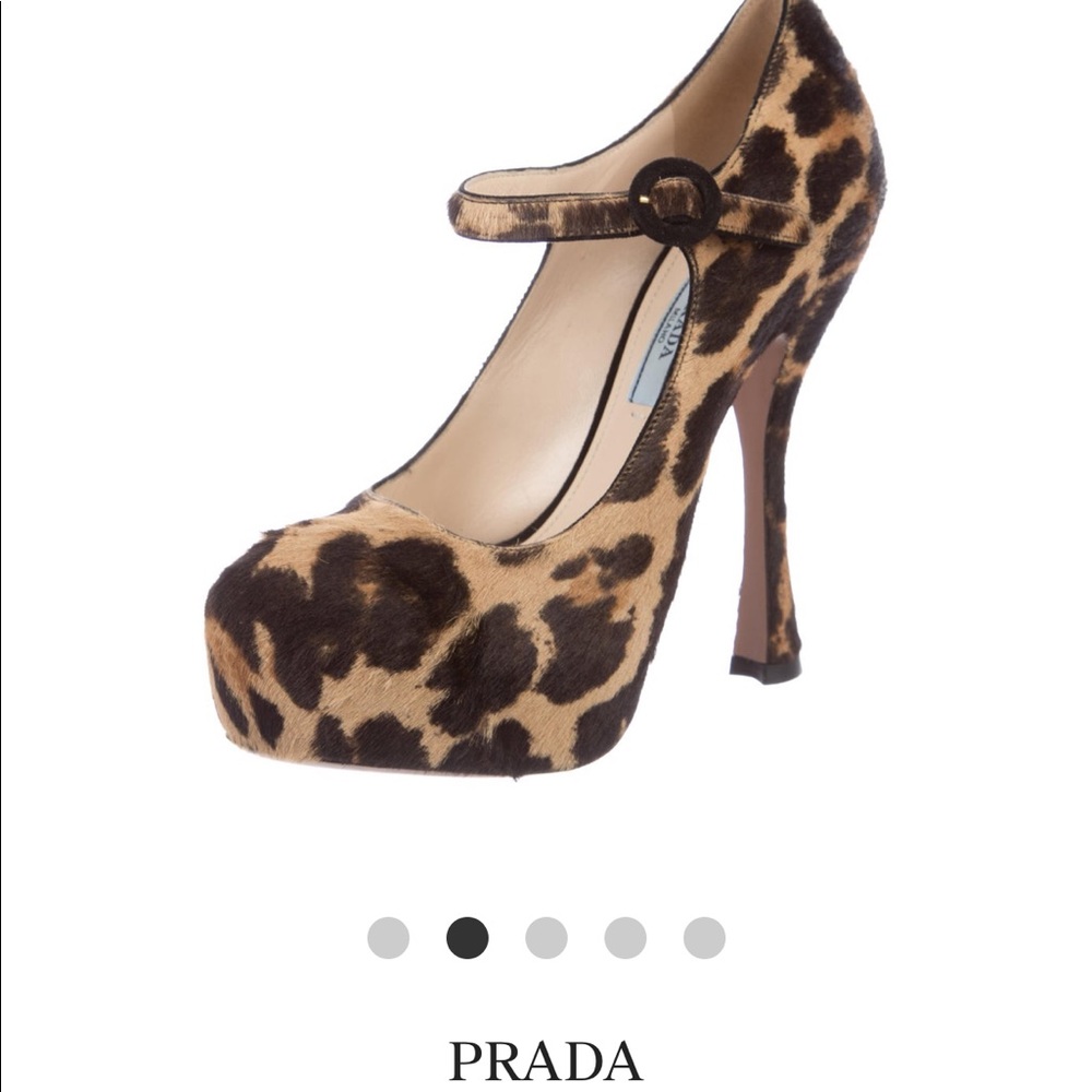 Prada Leopard Print Heels